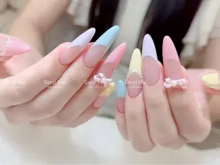 ロング Beryl Nail 新大久保のネイルデザイン