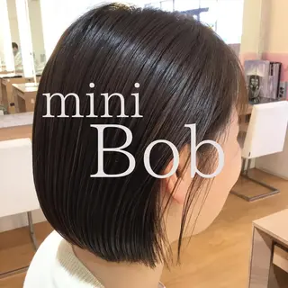 ショート カラー ボブ/透明感カラー 🤍永田真穂のヘアスタイル