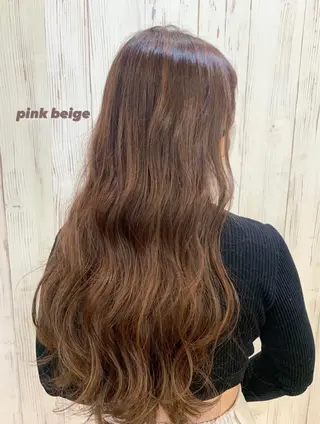 ロング カラー Nagisa🥥🧡 南森町駅 徒歩30秒のヘアスタイル