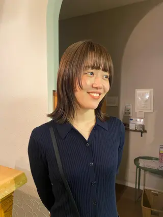 セミロング 栢木 海央のヘアスタイル