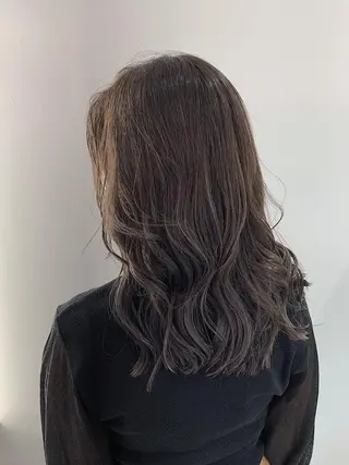 セミロング カラー ヘアアレンジ レイヤーカット/艶髪 🎀笠原 優花🎀のヘアスタイル
