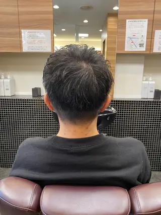 ショート メンズ メンズパーマモデル 大募集中のヘアスタイル