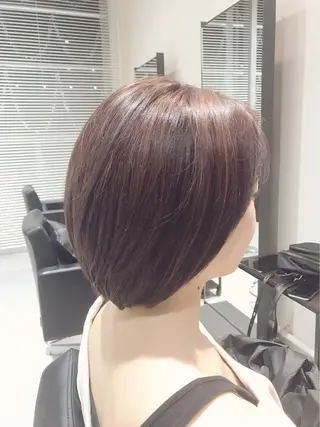 ショート カラー ボブ/ショート得意 安西駿一　【銀座】のヘアスタイル