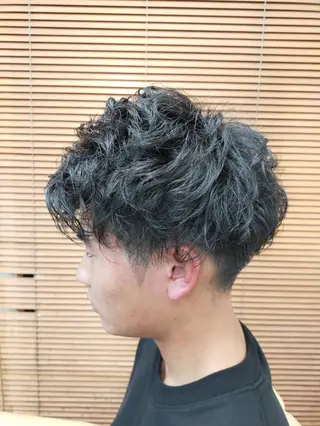 ショート パーマ メンズ 男を磨く Barber オオキのヘアスタイル