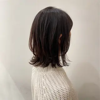 ミディアム カラー 関 桃萌果のヘアスタイル