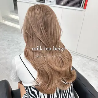ロング カラー 色落ち綺麗🩰ハイ トーン🎀RINKAのヘアスタイル