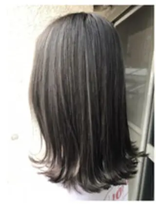 セミロング ヘアアレンジ パーマ カラー 【ヘアケア特化型】 newi天王寺のヘアスタイル