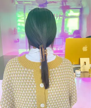 ミディアム カラー パーマ ヘアアレンジ メンズ キッズ ネイル マツエク・マツパ アイブロウ KANAMI 🌏のヘアスタイル