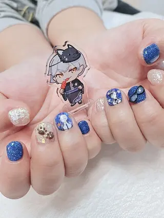 ネイル 手描きアート&推し活 🌟Wisteriaのネイルデザイン