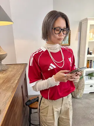 ショート カラー 千葉 郁也のヘアスタイル