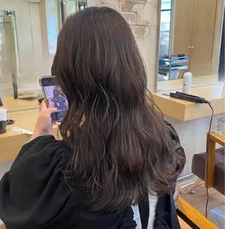 ミディアム カラー マンツーマン 美容師💚コウブチのヘアスタイル