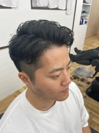 ショート カラー パーマ ヘアアレンジ メンズ Nexus 白石タクミのヘアスタイル