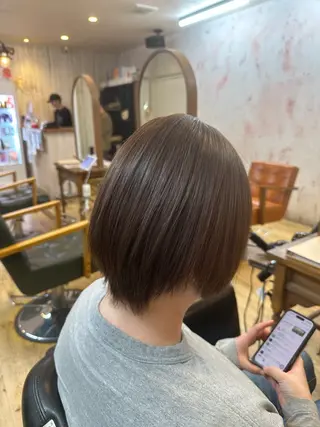ショート 艶髪/髪質改善 /透明感カラー/鴻巣のヘアスタイル