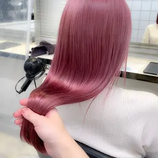 カラー girlな暖色ヘア 🪽🫧ハルナ🎀のヘアスタイル