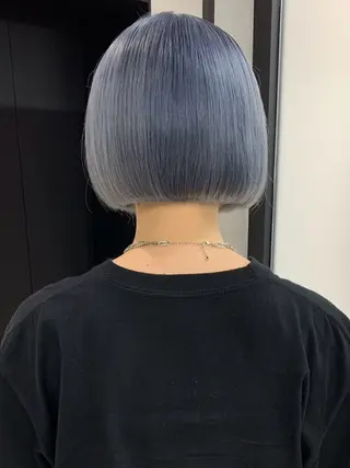 ショート カラー ヘアアレンジ ブリーチ矯正髪質改善 ✨オオエタクミのヘアスタイル
