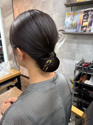 セミロング ヘアアレンジ SHANTi 飯塚 ヘアセット/髪質改善のヘアスタイル