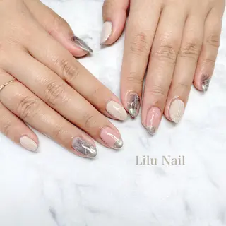 ネイル モチの良さ◉ フィルインネイル♡のネイルデザイン