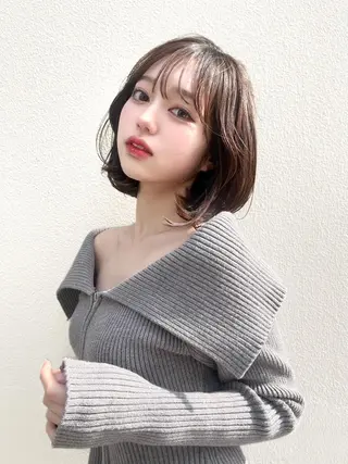 カラー *❤︎透け感モテヘア モデル募集❤︎のヘアスタイル
