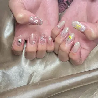 セミロング カラー パーマ ヘアアレンジ メンズ キッズ ネイル マツエク・マツパ el. by Aoのネイルデザイン