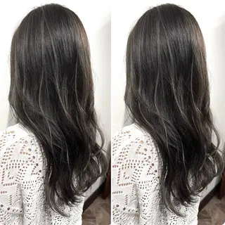 ロング カラー 切っぱなし💇‍♀️ イヤリング🎨龍之介のヘアスタイル