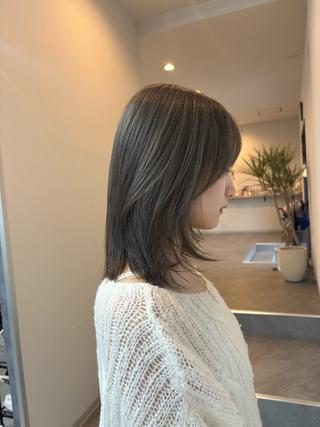 ミディアム デザインカラー/ 梶本 乃梨叶のヘアスタイル