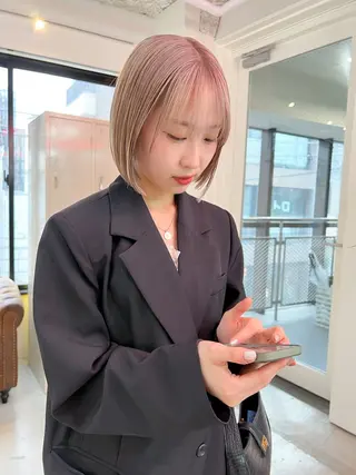 ショート カラー 朝が楽になるパーマ /ミリヤのヘアスタイル