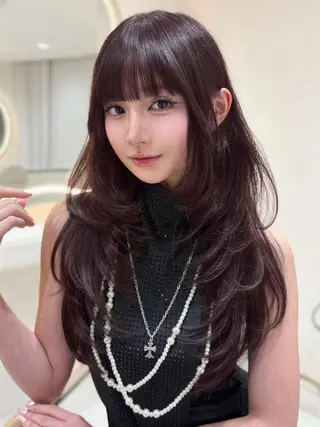 ロング カラー MIYOSHI RIRIのヘアスタイル