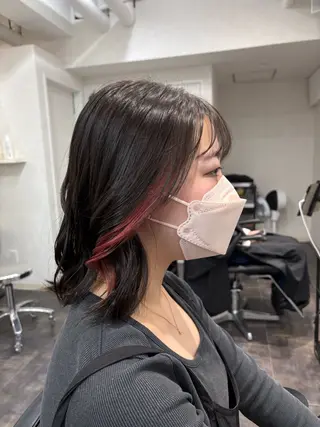 ミディアム haku【津久野店】 ERIKAのヘアスタイル