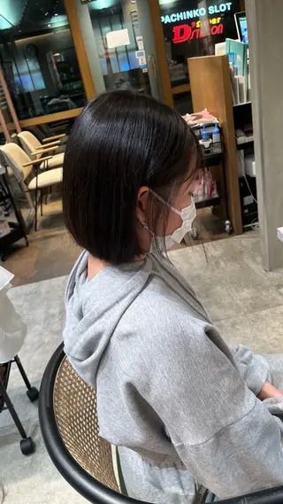 ミディアム 赤み消し艶カラー🍒 髪質改善　KAIのヘアスタイル