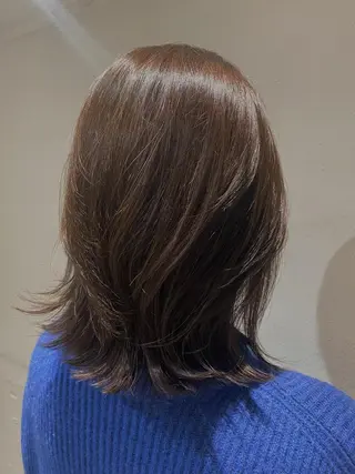 ミディアム 似合わせレイヤー 阿波座/ふじむらのヘアスタイル