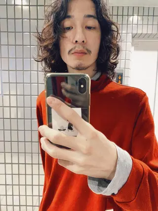 ミディアム カラー パーマ ボブパーマコテ巻き風 パーマNo1深江秀平のヘアスタイル