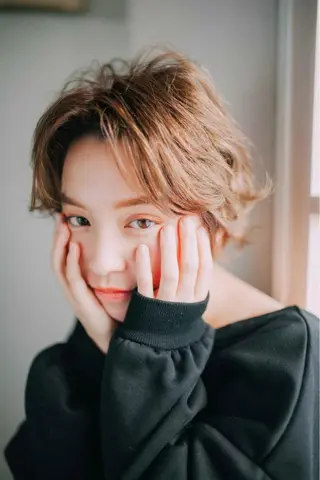 ショート パーマ 林 里美のヘアスタイル