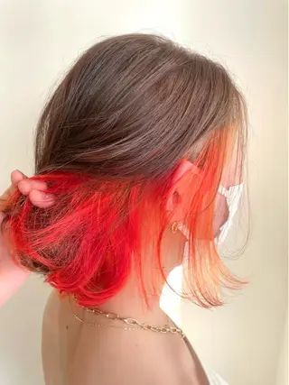 ショート カラー 《インナーカラー》 YAMADAのヘアスタイル