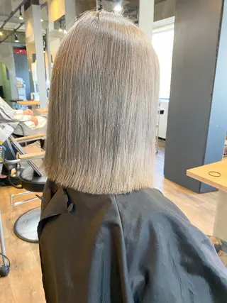 ミディアム yoriダブルカラー 代表すがわらのヘアスタイル
