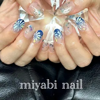 ネイル miyabi nail 桂川駅近くのネイルデザイン