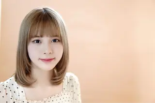 ミディアム カラー パーマ ヘアアレンジ 永野 良一のヘアスタイル