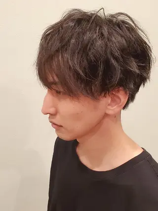 ショート メンズ パーマ 髪質改善 常世田のヘアスタイル