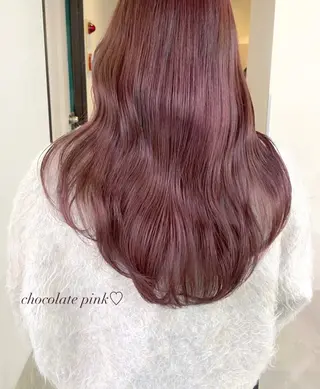カラー mizuki/ピンク ベージュ.レイヤーのヘアスタイル