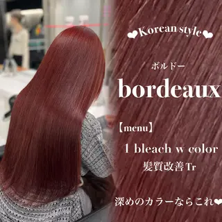 ロング 🎀暖色カラー🎀 韓国ヘア まなかのヘアスタイル