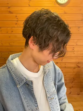 ショート パーマ 児玉 進之助のヘアスタイル