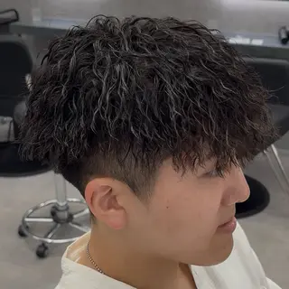 ショート パーマ ヘアアレンジ メンズ 【札幌メンズ特化】 🔥RIKU🔥のヘアスタイル