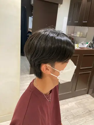 メンズ 曲がる縮毛矯正 LIBER 岩名のヘアスタイル