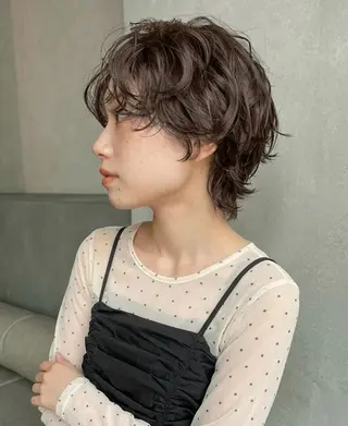 ショート パーマ 竹内 穂乃佳のヘアスタイル