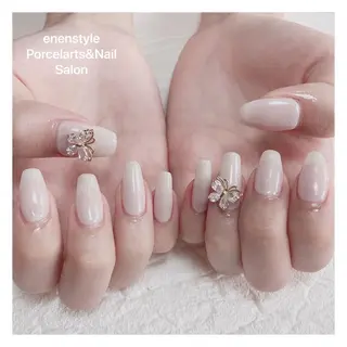 ミディアム ネイル 🐾enen style 🐾のネイルデザイン