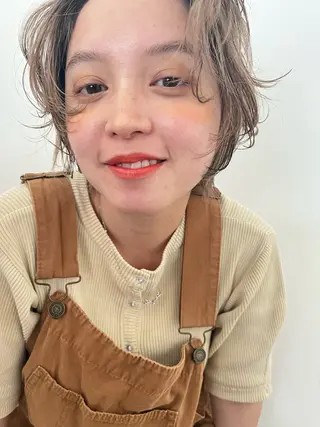 ショート カラー ヘアアレンジ リナ✮レイヤーカット モデル様✮募集中のヘアスタイル