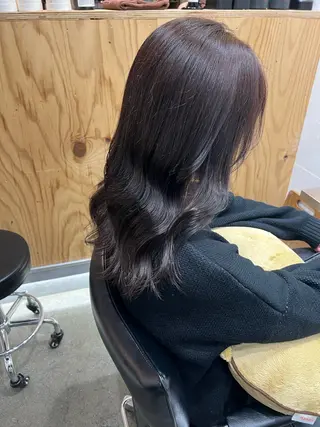 セミロング カラー ✨髪質改善矯正× ブリーチ✨YU-KIのヘアスタイル
