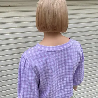 ショート カラー ブリーチカラーが人気 onnuのヘアスタイル