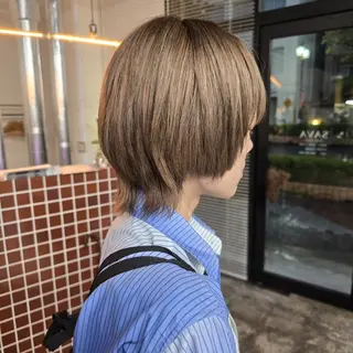カラー ショート ハヤシ マユ ✂ 府中美容室のヘアスタイル
