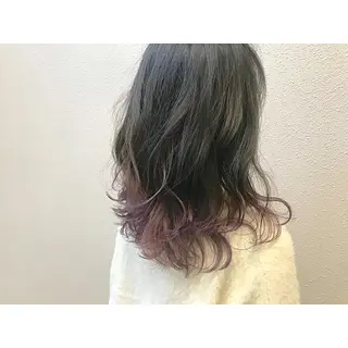 セミロング カラー 荒木 拓也のヘアスタイル