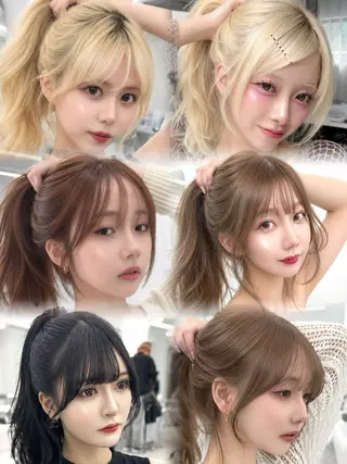 ロング 盛れる顔周り✨韓国 レイヤーkanatoのヘアスタイル